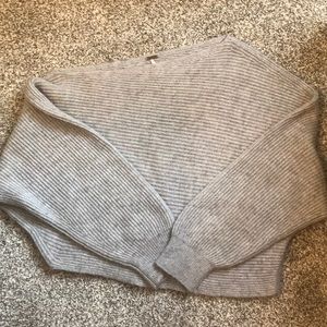Off the shoulder soft sweater